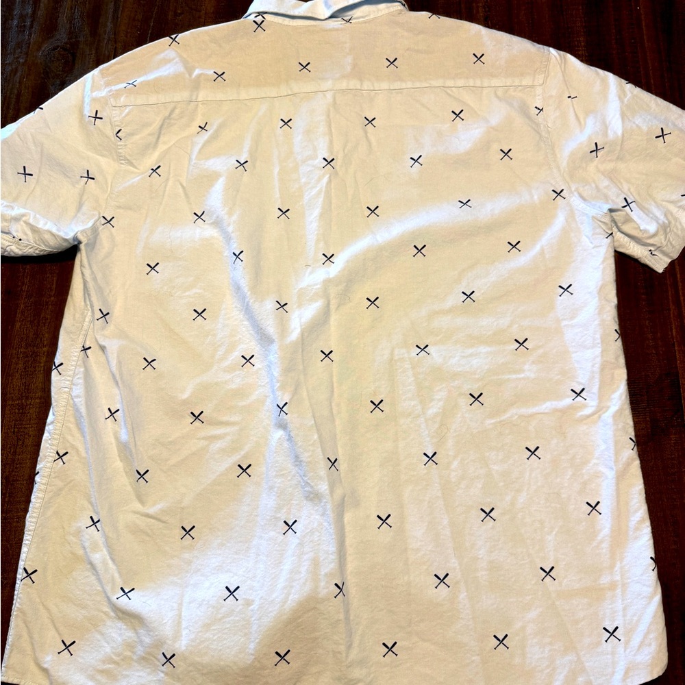 Baseballism Crossed Bats - Oxford Button Down Shirt XXL 2XL BASEBALL BUTTON DOWN